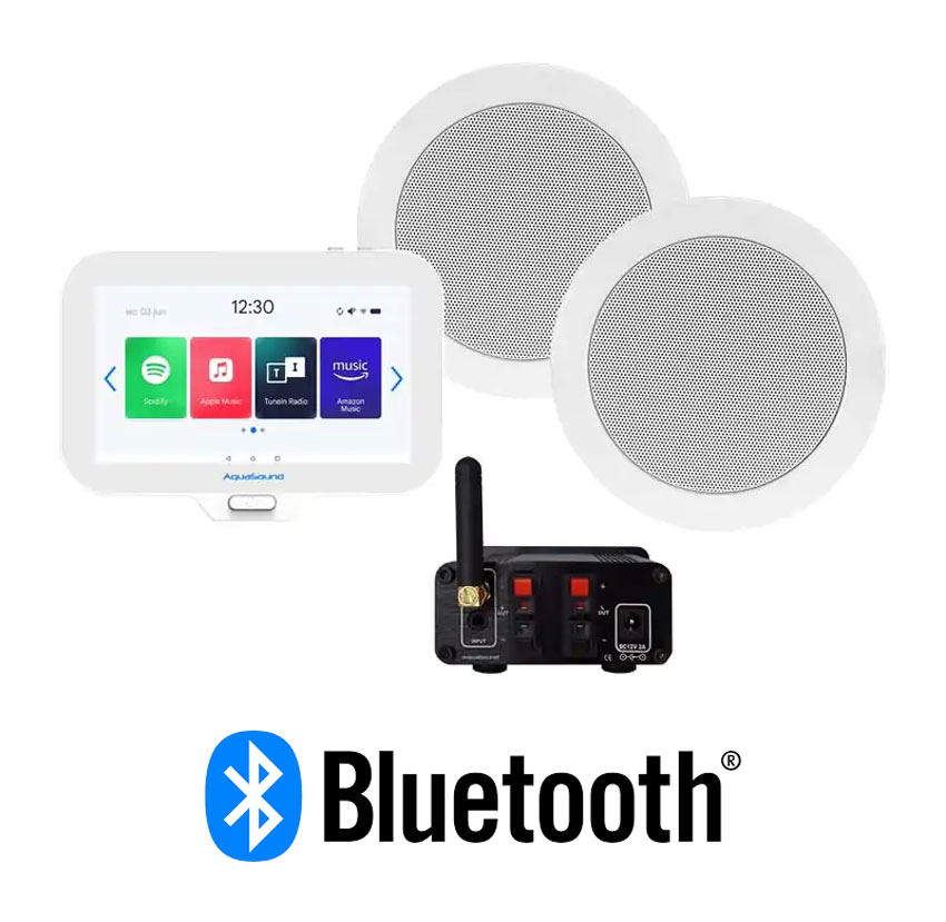 Radio łazienkowe N-Joy / Wzmacniacz 30 Watt (MP3, RADIO INTERNETOWE, BLUETOOTH, IPX7) (EMN30)